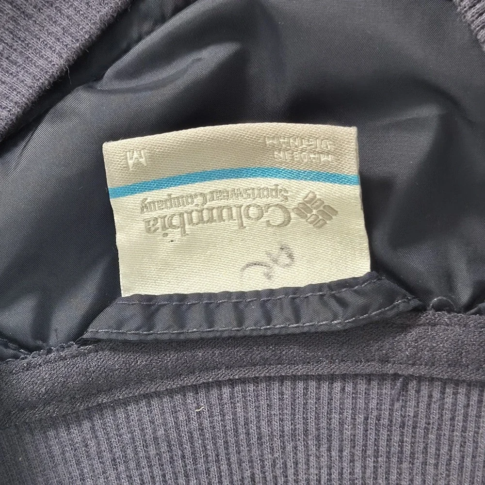 Columbia Womens Piney Ridge Hybrid Full Zip Quilted Jacket Navy Blue Medium